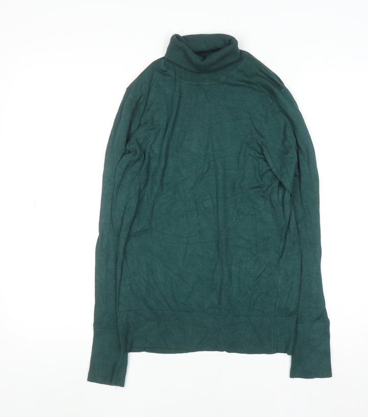 Dunnes Womens Green Roll Neck Knit Jumper Size M
