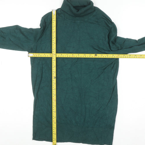 Dunnes Womens Green Roll Neck Knit Jumper Size M