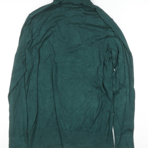 Dunnes Womens Green Roll Neck Knit Jumper Size M