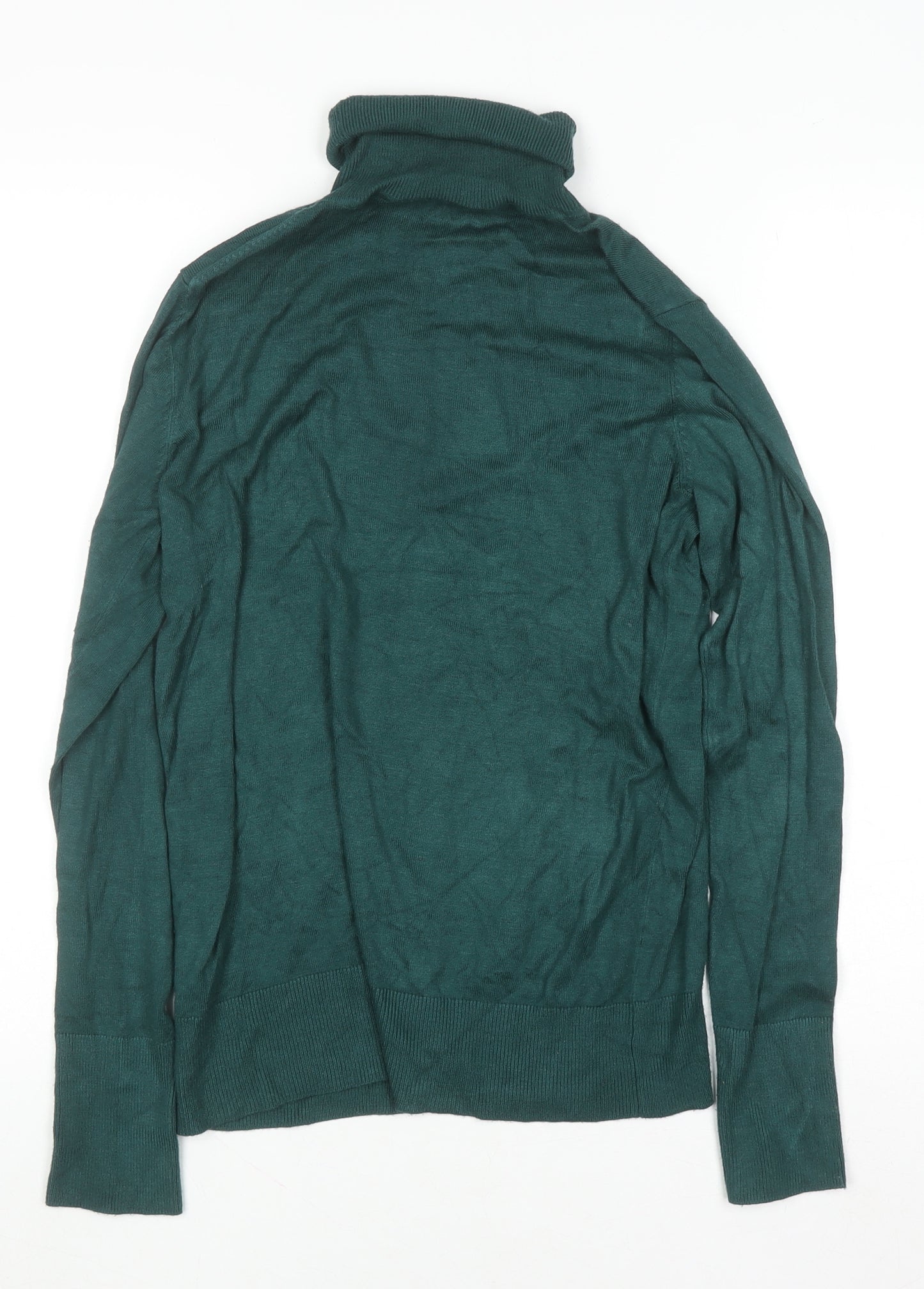 Dunnes Womens Green Roll Neck Knit Jumper Size M
