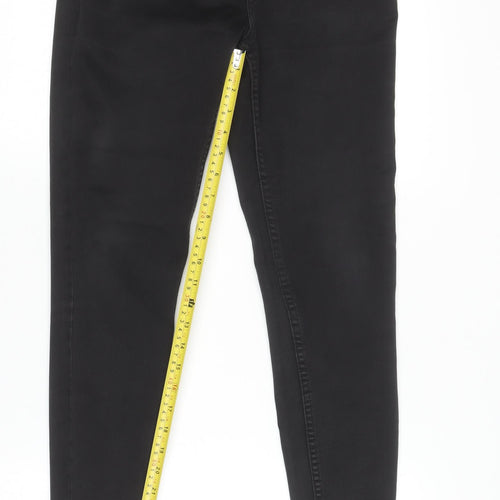 Pieces Womens Black Skinny High Rise Stretch Jeans Size M