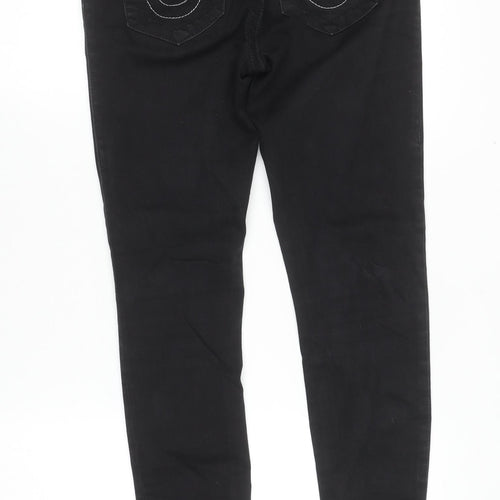 True Religion Womens Black Skinny Jeans Size 10 Slim Fit Stretch Denim