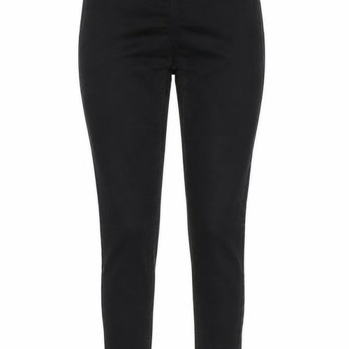 Pieces Womens Black Skinny Stretch Jeans Size M Mid Rise Denim