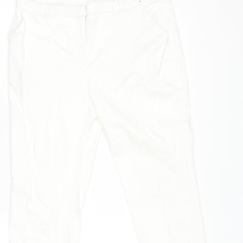 Dunnes Women’s White Chino Stretch Trousers Size 12