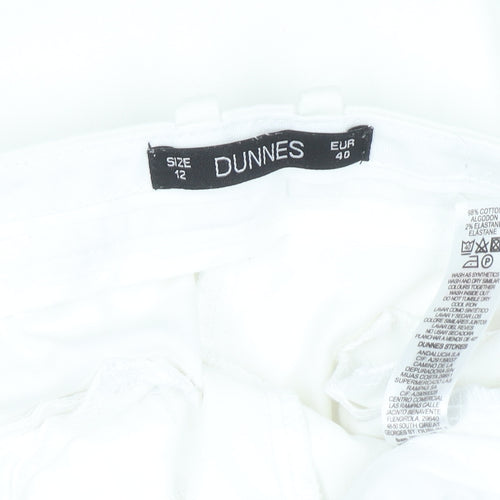 Dunnes Women’s White Chino Stretch Trousers Size 12