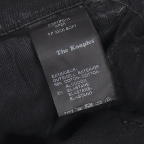 The Kooples Womens Black Skinny Jeans Size 28 Slim Fit Stretch Denim