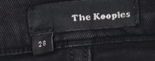 The Kooples Womens Black Skinny Jeans Size 28 Slim Fit Stretch Denim