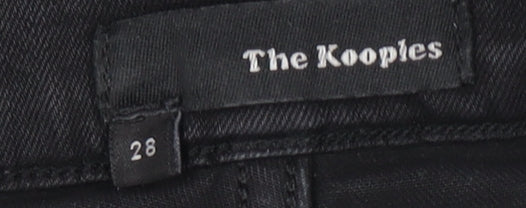 The Kooples Womens Black Skinny Jeans Size 28 Slim Fit Stretch Denim