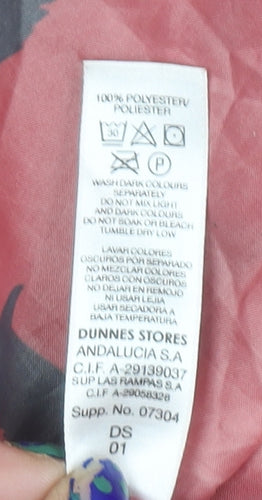 Dunnes Stores Women’s Red Dog Print Hooded Rain Jacket Size 14