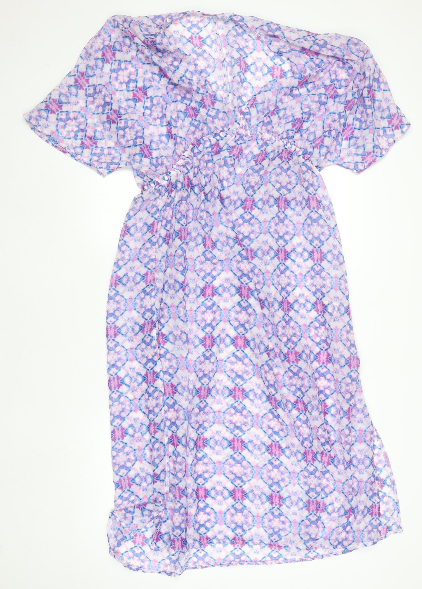 Dunnes Stores Women’s Pink Geometric Midi A-Line Dress Size 14