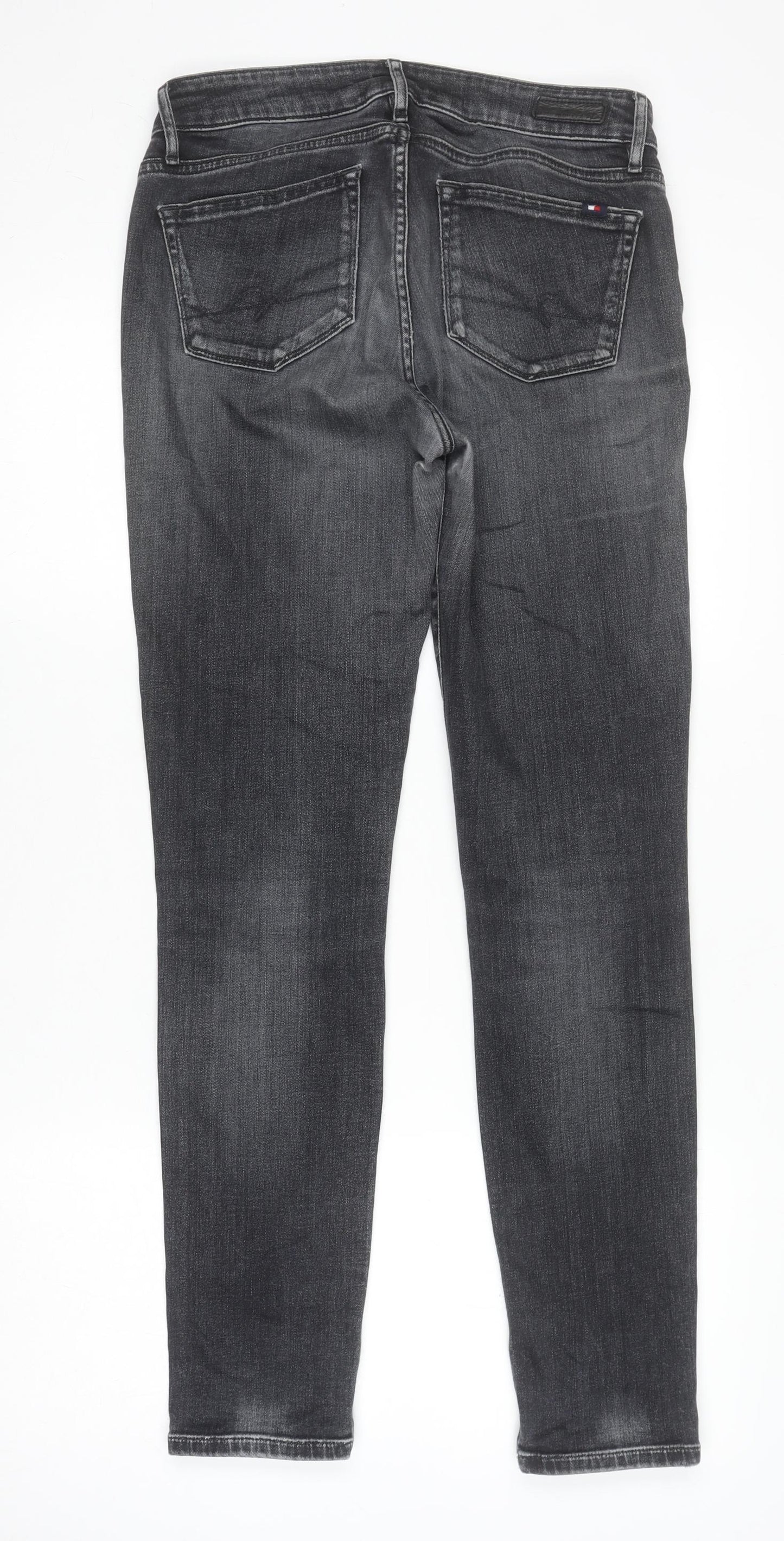 Tommy Hilfiger Men's Black Skinny Fit Jeans 28W 32L Venice HW