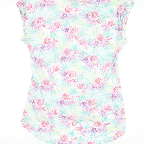 F&F Women's Multicoloured Floral Jersey T-Shirt Size 10