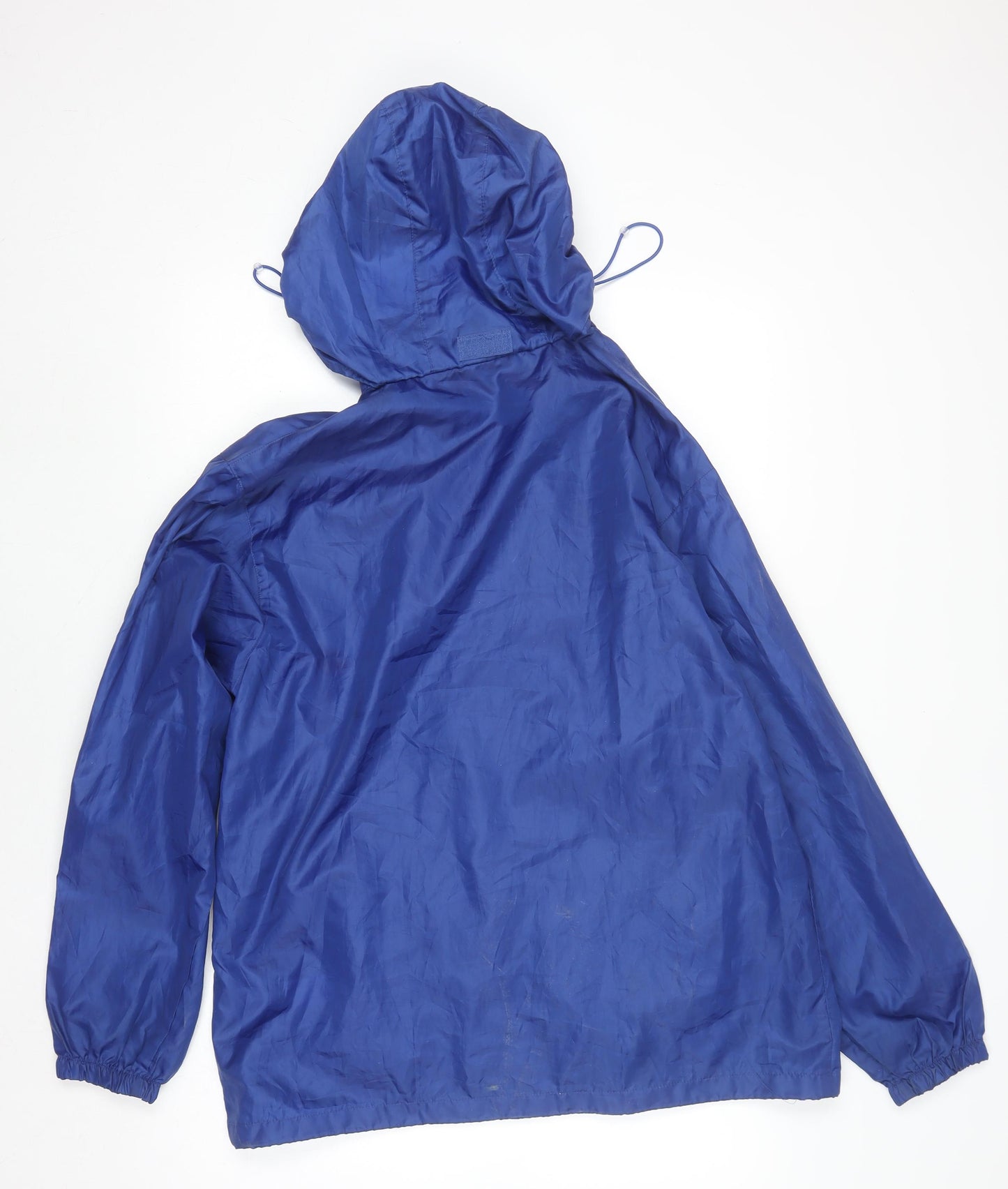 Atmosphere Women's Blue Hooded Rain Coat Jacket Size 12