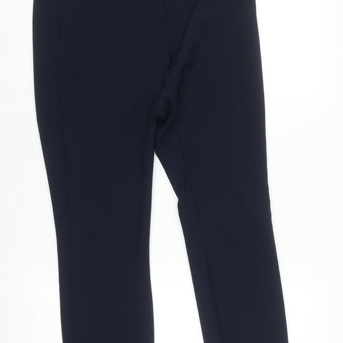 Savida Women's Navy Blue Slim Trousers Size 10 Polyester Blend