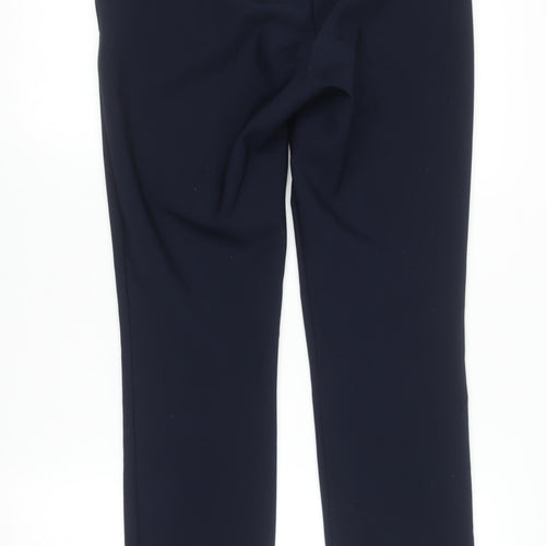 Savida Women's Navy Blue Slim Trousers Size 10 Polyester Blend
