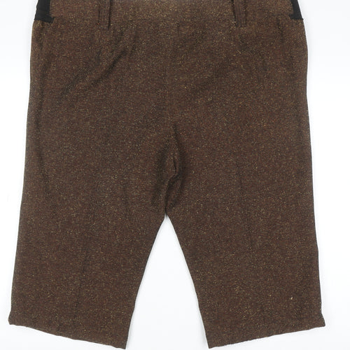 SIDONASirCO Men's Brown Tweed Chino Shorts Size 2XL