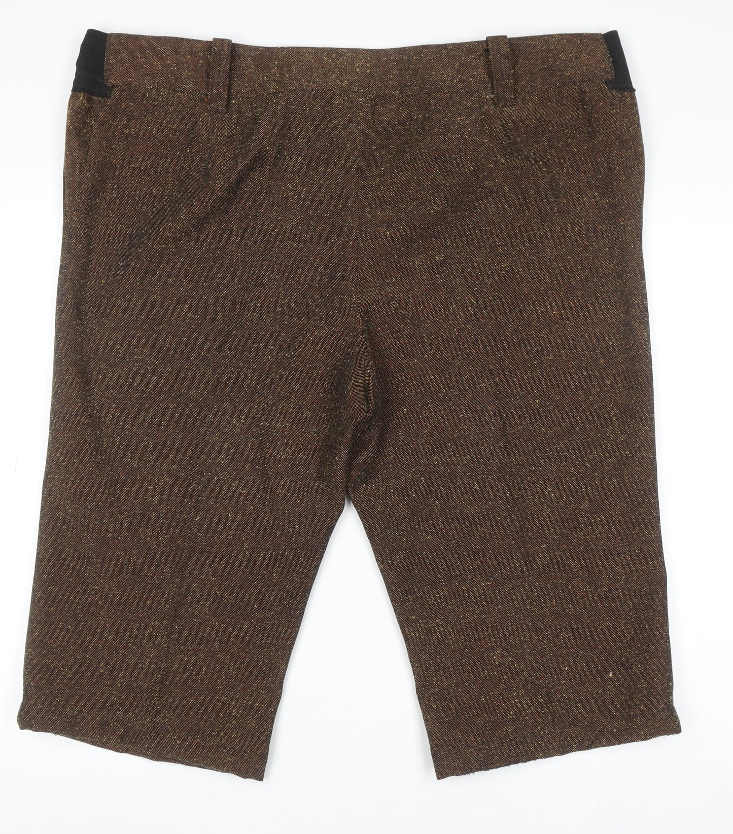 SIDONASirCO Men's Brown Tweed Chino Shorts Size 2XL