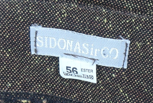 SIDONASirCO Men's Brown Tweed Chino Shorts Size 2XL