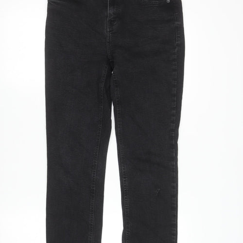 F&F Womens Black Skinny Stretch Jeans Size 19 Slim Fit Denim