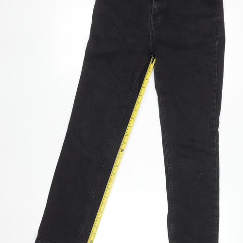 F&F Womens Black Skinny Stretch Jeans Size 19 Slim Fit Denim