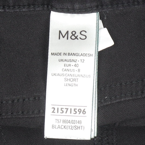 Marks and Spencer Women’s Black Skinny Jeans Size 12 Short