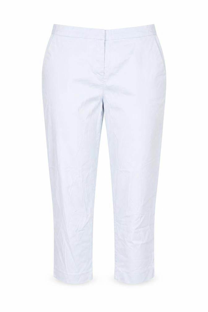 Dunnes Women Blue Cotton Stretch Chino Trousers Size 12