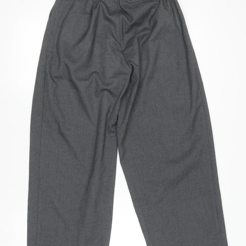 SC Women Grey Pleated Wide-Leg Trousers Size S Workwear