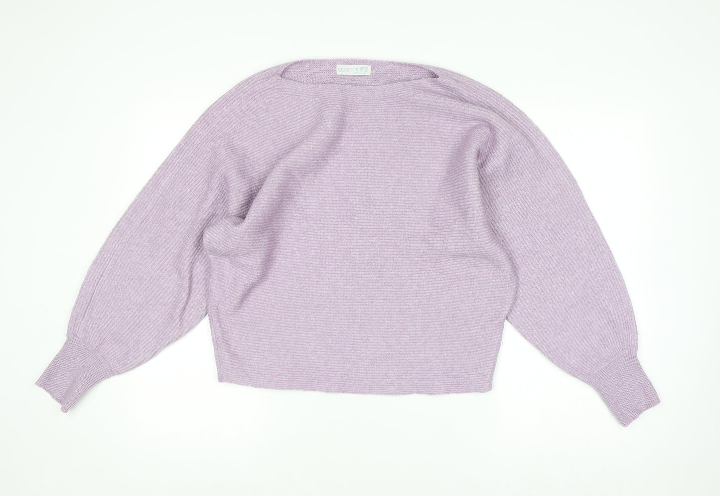 Primark Women’s Purple Chunky Knit Relaxed Fit Jumper Size S