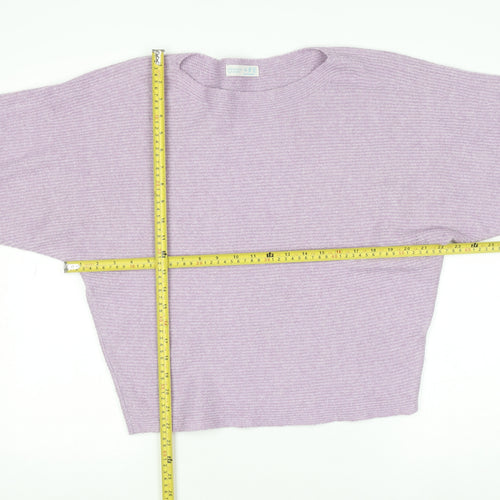 Primark Women’s Purple Chunky Knit Relaxed Fit Jumper Size S