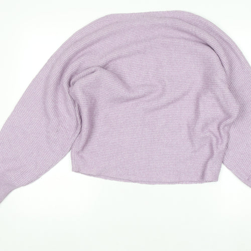 Primark Women’s Purple Chunky Knit Relaxed Fit Jumper Size S