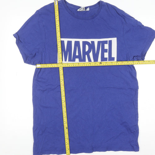 Marvel Avengers Endgame Blue Men's L Graphic Cotton T-Shirt