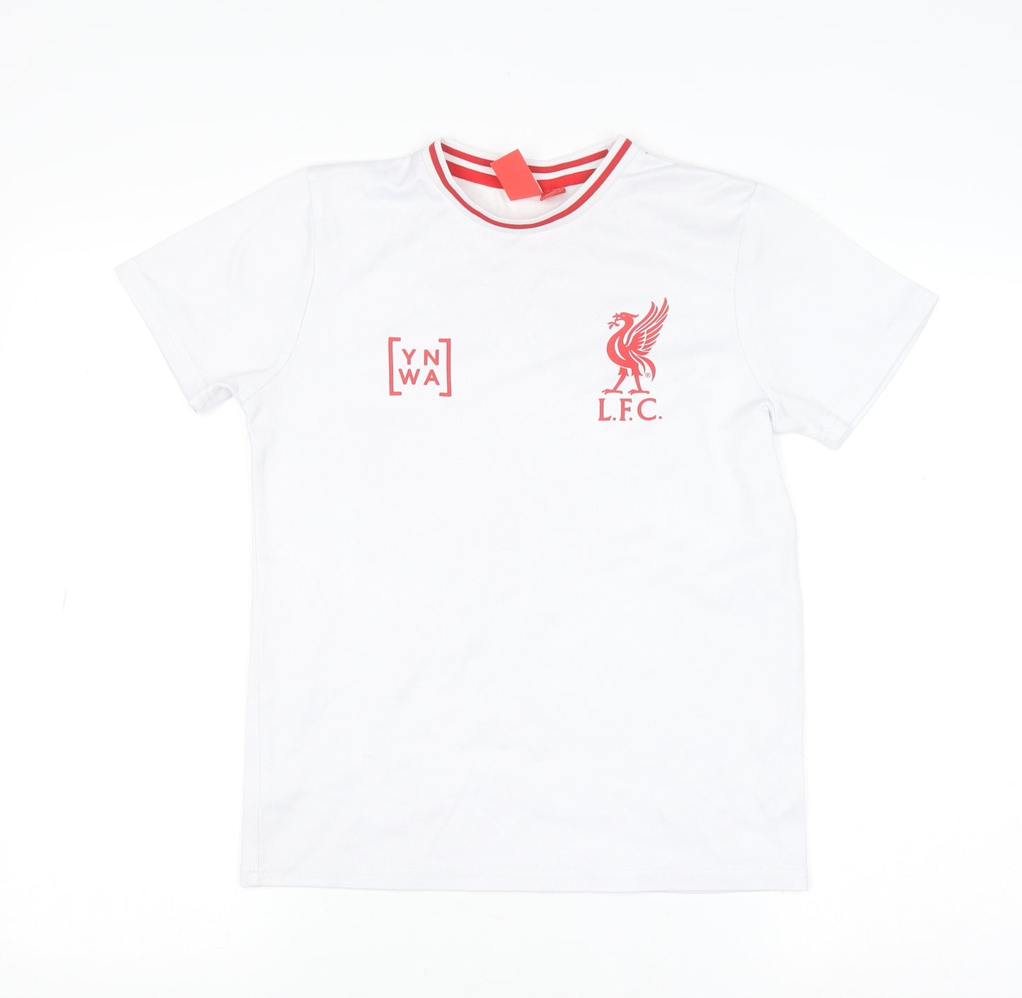 L.F.C. Boys White 10-11 Years Short Sleeve Polyester Football T-Shirt