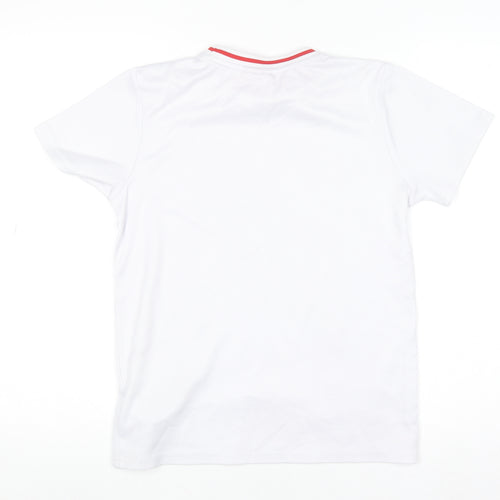 L.F.C. Boys White 10-11 Years Short Sleeve Polyester Football T-Shirt