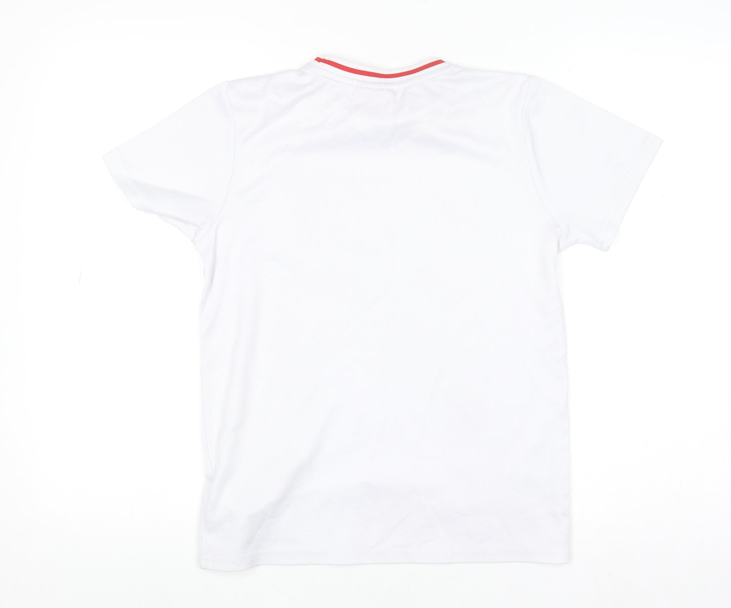 L.F.C. Boys White 10-11 Years Short Sleeve Polyester Football T-Shirt