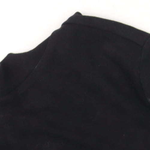 Stradivarius Women’s Black Bodycon Long Sleeve Short Dress Size 8