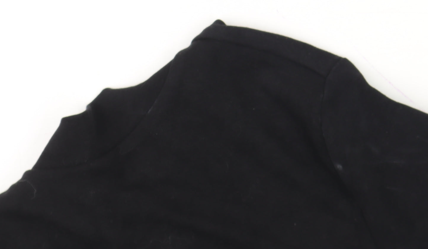Stradivarius Women’s Black Bodycon Long Sleeve Short Dress Size 8