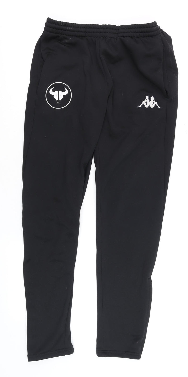 Kappa Men's Black Medium Slim Fit Track Pants