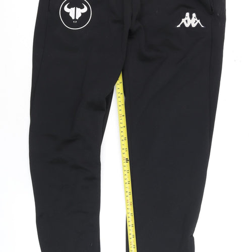 Kappa Men's Black Medium Slim Fit Track Pants