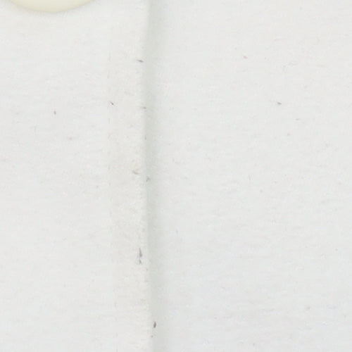 Modo Women Ivory Short Pea Coat Size 6 Classic Button Wool Blend