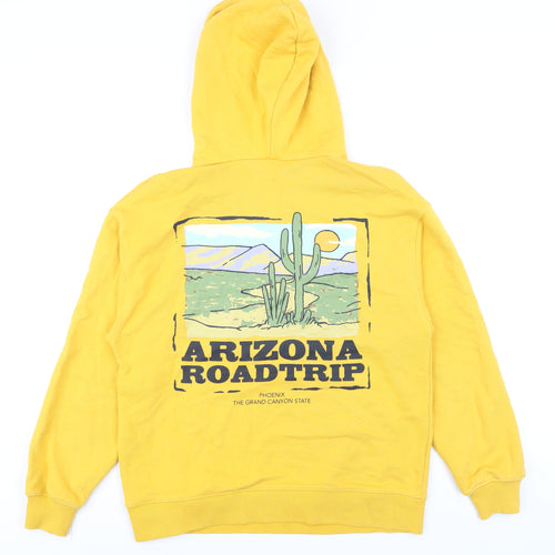 Zara Boys Yellow Arizona Roadtrip Pullover Hoodie Size 13-14 Years