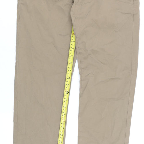 St. Bernard for Dunnes Stores Men's Beige Slim Fit Chino Trousers 30W 30L