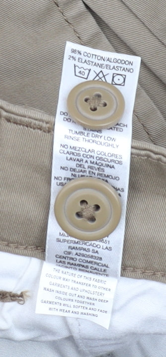 St. Bernard for Dunnes Stores Men's Beige Slim Fit Chino Trousers 30W 30L