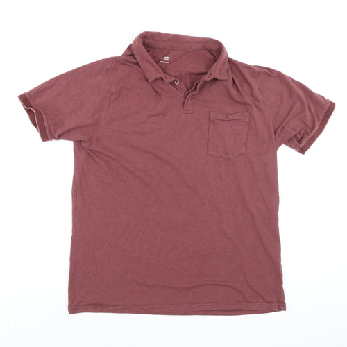 Dunnes Stores Men’s Brown Regular Fit Cotton Polo Shirt L