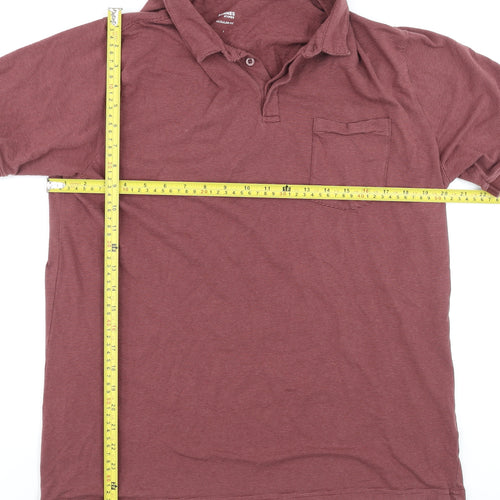 Dunnes Stores Men’s Brown Regular Fit Cotton Polo Shirt L