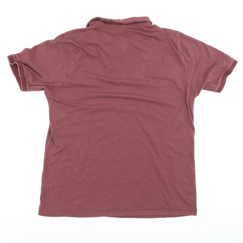 Dunnes Stores Men’s Brown Regular Fit Cotton Polo Shirt L