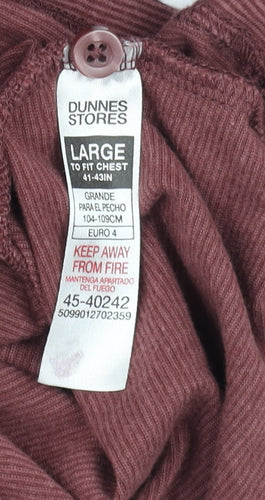 Dunnes Stores Men’s Brown Regular Fit Cotton Polo Shirt L