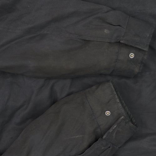 Thomas Nash Men's Black Parka Coat M Lined Mid-Length Casual Jacket