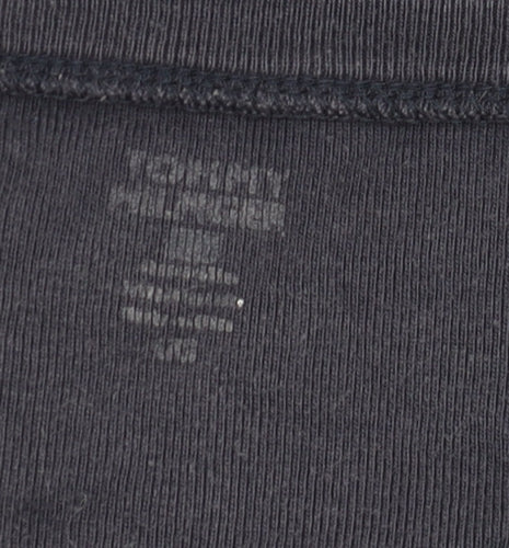 Tommy Hilfiger Womens Blue V-Neck Short Sleeve Cotton T-Shirt Size S