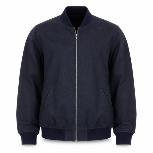 Burton Menswear London Men's Blue Bomber Jacket M Regular Fit