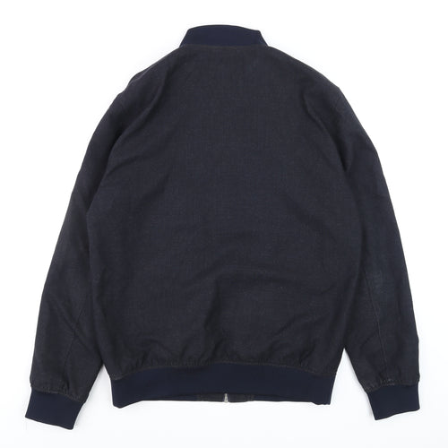 Burton Menswear London Men's Blue Bomber Jacket M Regular Fit